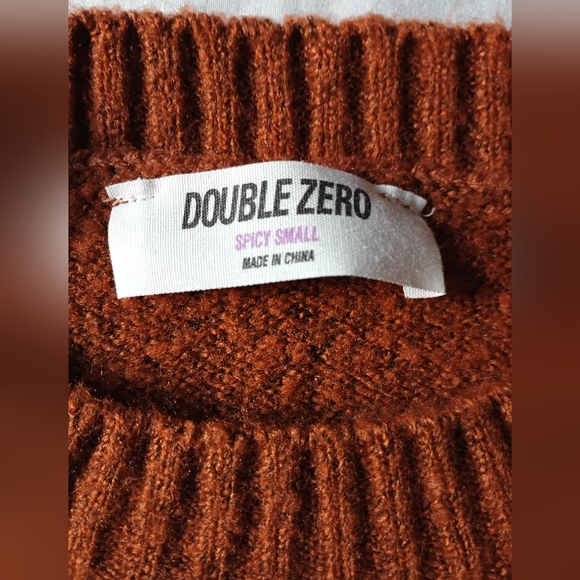 Double Zero Burnt Orange Sweater size Spicy Small - Picture 3 of 6